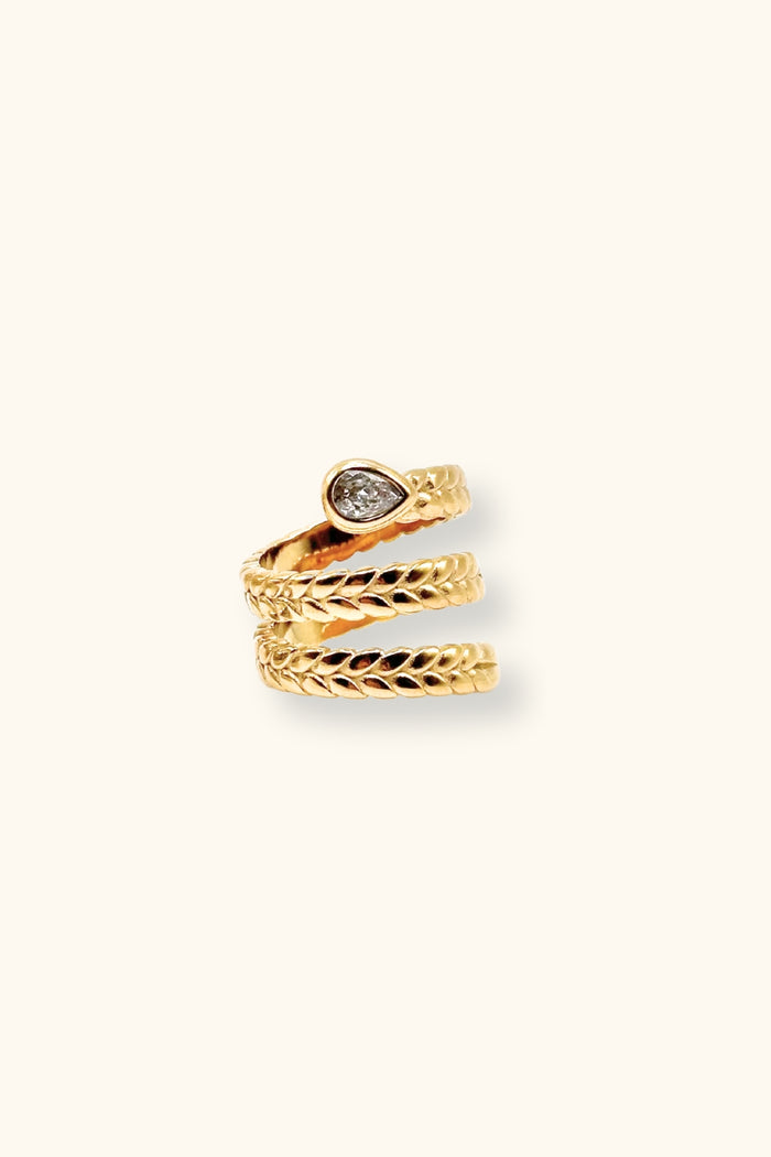 Silvia Multi-Layer Snake Ring | Gold