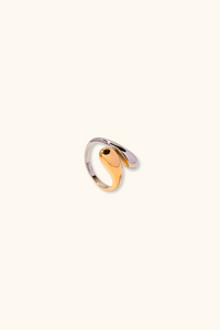 Arielle Mixed-Metal Bubble Ring | Adjustable