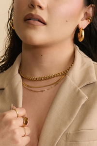 Ciara Paperclip Necklace | PVD 18K Gold Plated