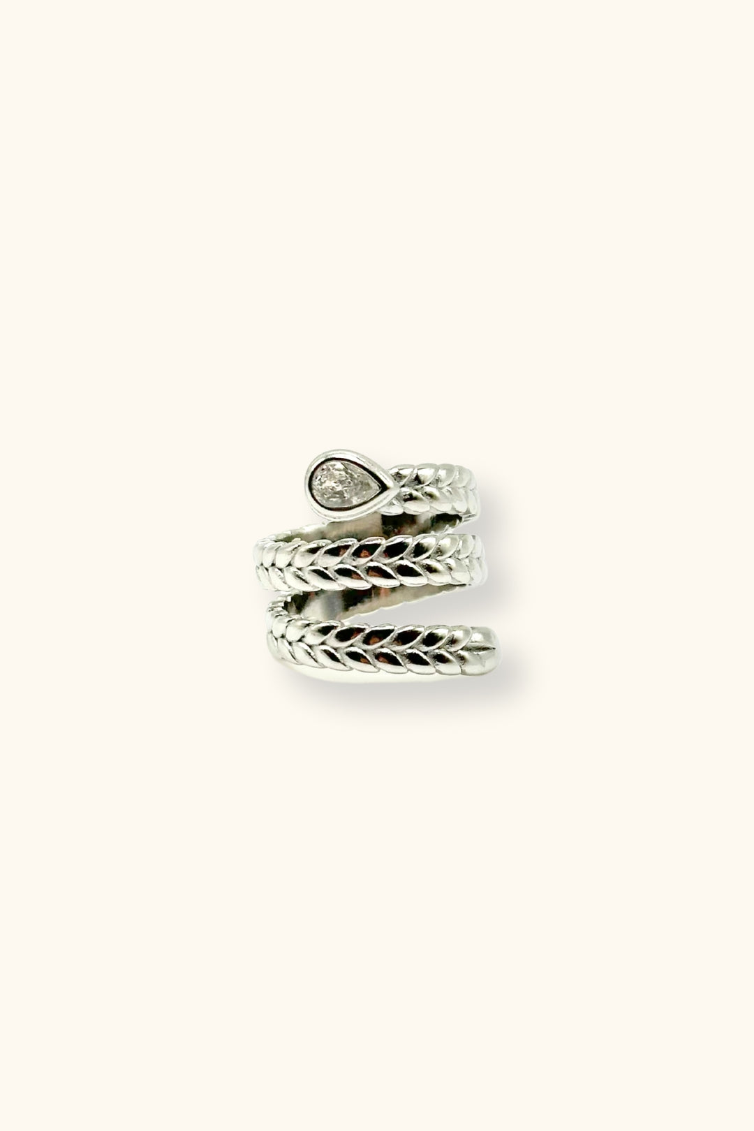 Silvia Multi-Layer Snake Ring | Silver