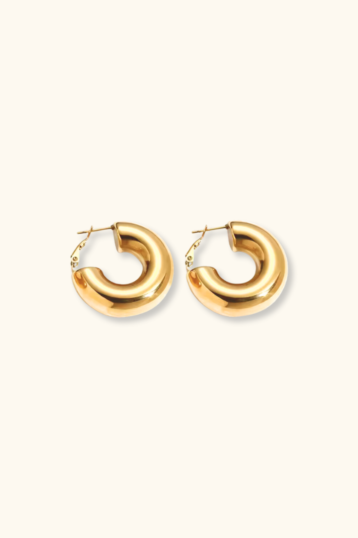 Clara Chunky Hoops | 18K Gold Plated