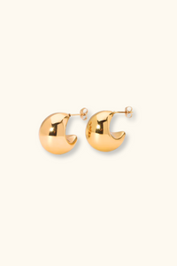 Diana Dome Earrings | 18K Gold Plated