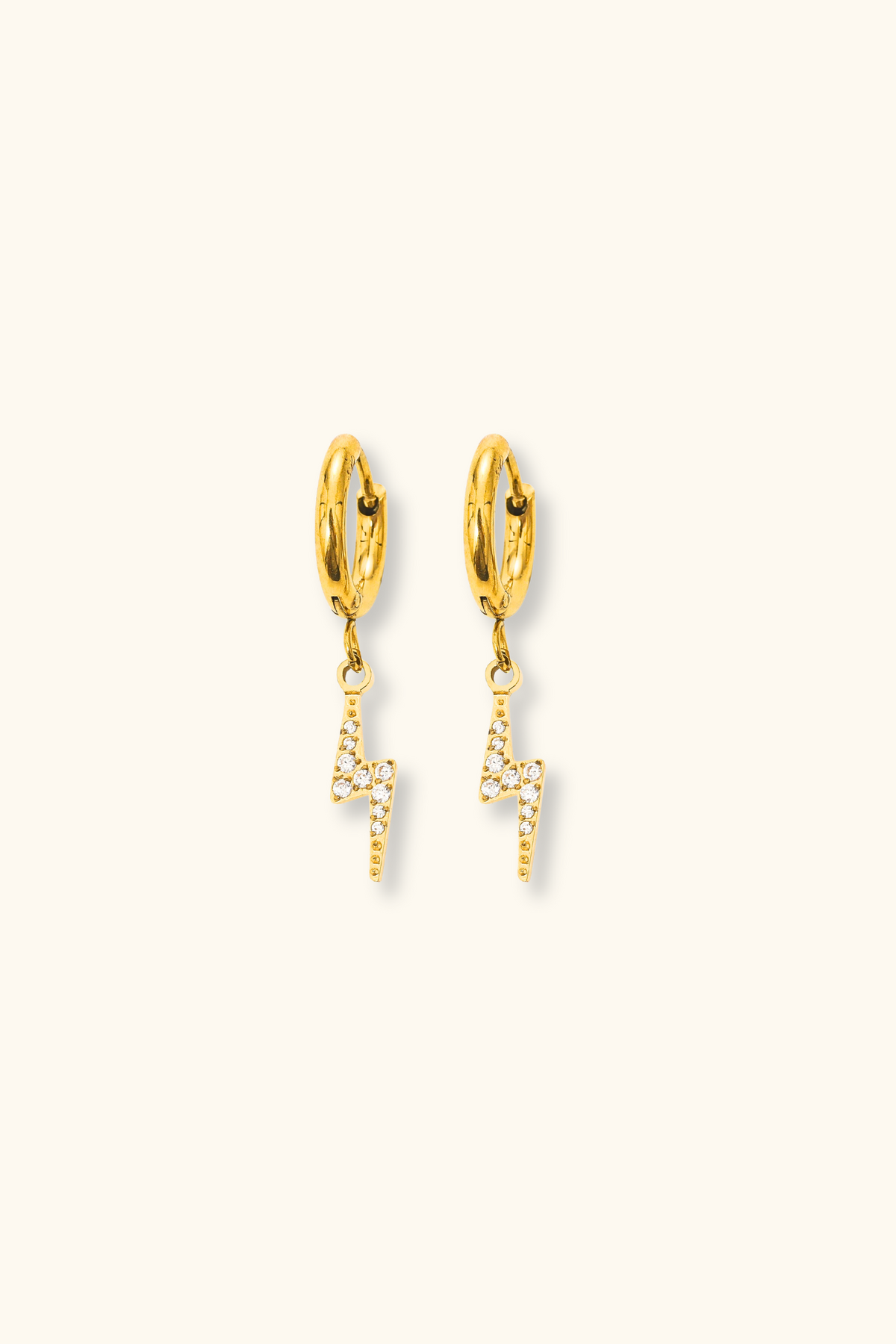 Rosalia Thunderbolt Drop Earrings | 18K Gold Plated