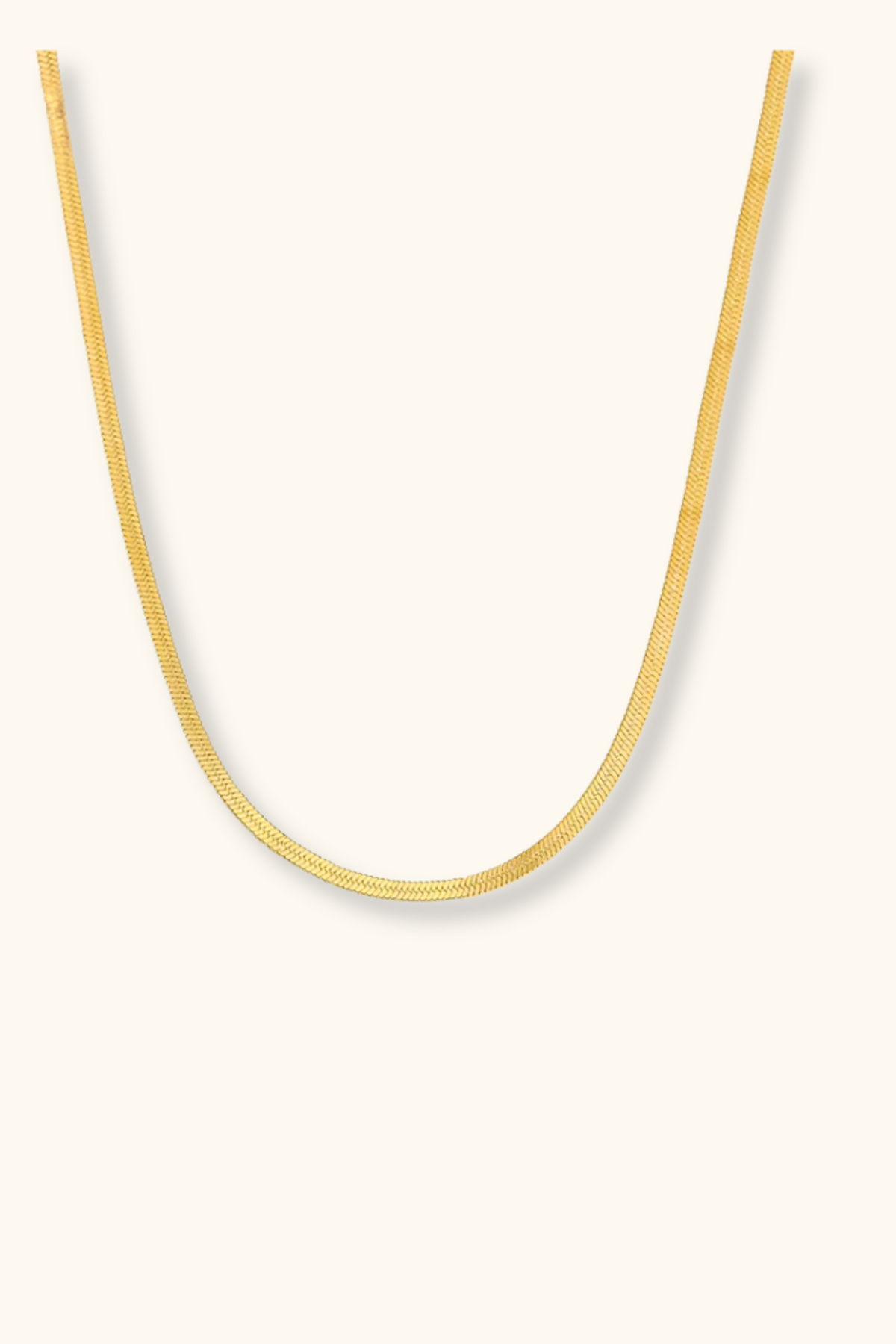 Milan Herringbone Necklace | PVD 18K Gold Plated