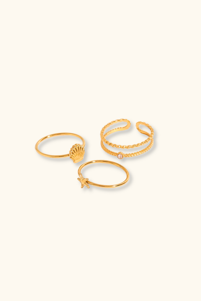 Shell Stacked Ring