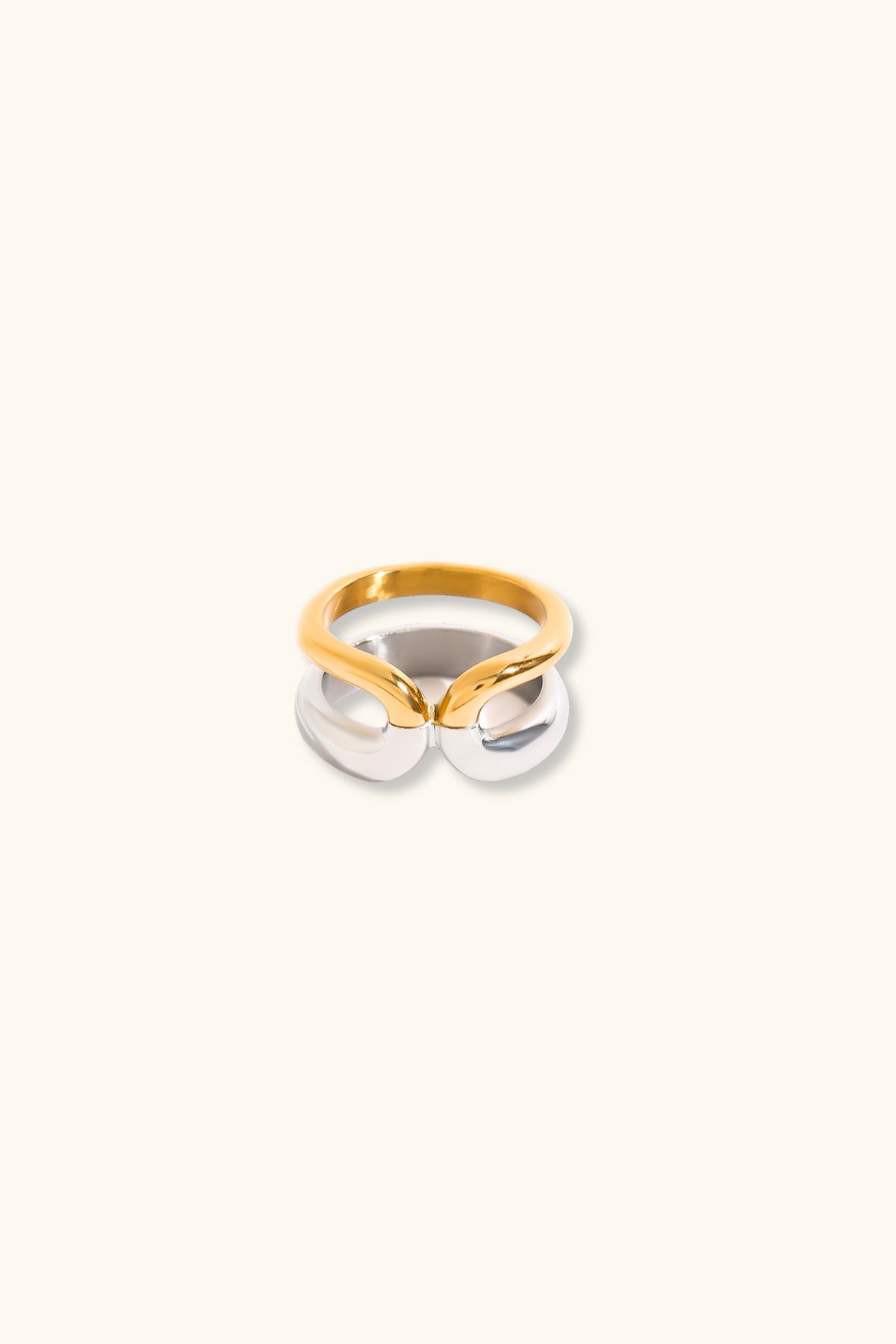 Aubrey Mixed-Metal Stacked Ring