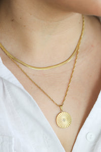 Solana Sunbeam Necklace | 18K Gold Plated