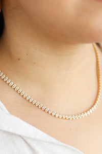 Ari Tennis Necklace | PVD 18K Gold Plated